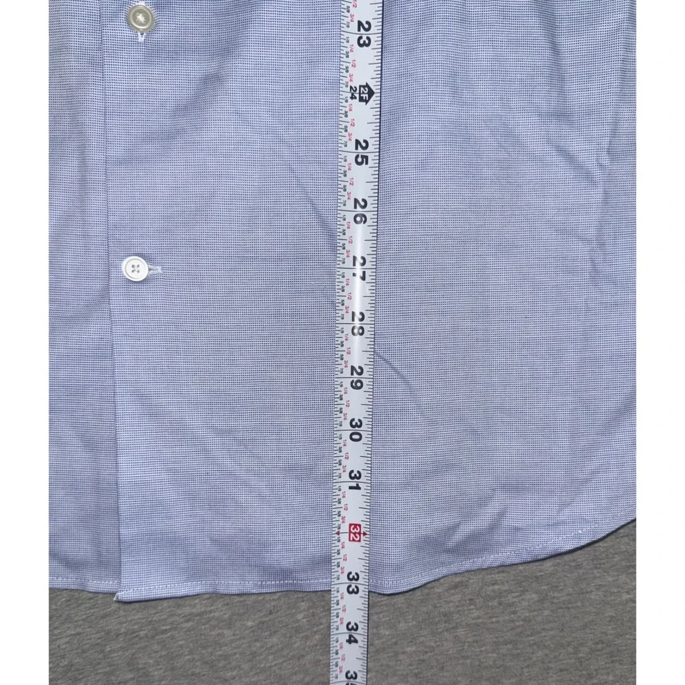 Banana Republic Button Down Mens XL Blue Wrinkle Resistant Slim Fit Long Sleeve